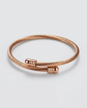 Finn Twisted Rope Titanium Steel Women Bracelet