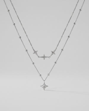 Celestina Double-Layer Stainless Steel WomenNecklace