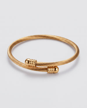 Finn Twisted Rope Titanium Steel Women Bracelet