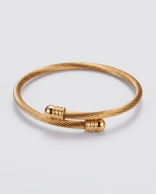 Finn Twisted Rope Titanium Steel Women Bracelet