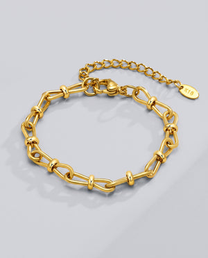 Celine Bow Link Titanium Steel Chain Women Bracelet