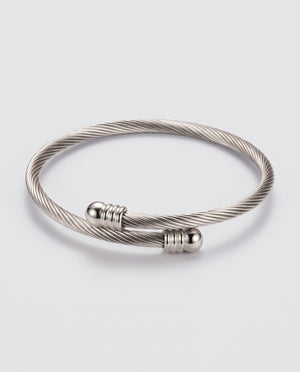 Finn Twisted Rope Titanium Steel Women Bracelet