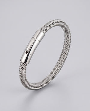 MATEO Herringbone Men Titanium Stainless Steel Bracelet