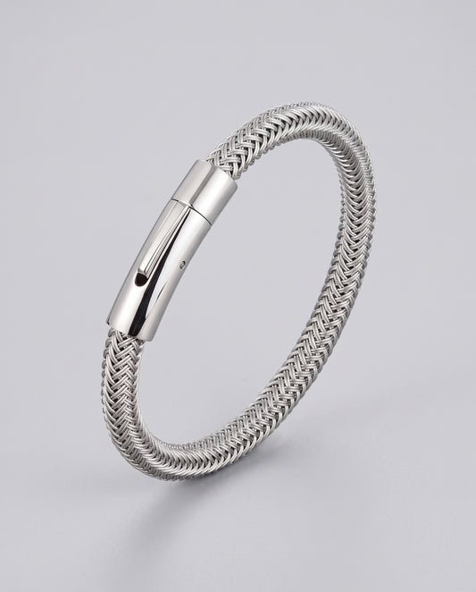 MATEO Herringbone Men Titanium Stainless Steel Bracelet
