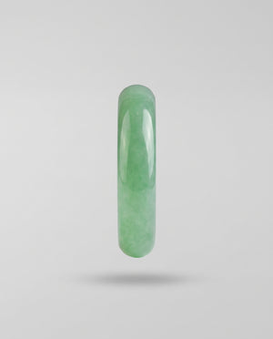 Apple Green A-Grade Jade Plain Ring Ice-Type Jade Women Ring